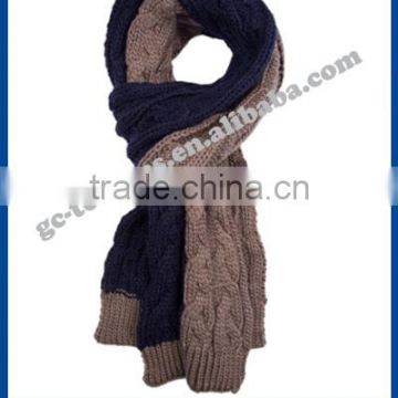 100% acrylic assorted/multi knitted scarf with fashion style