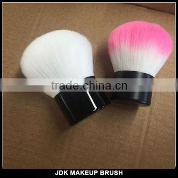 Matt black rubber feel cosmetic kabuki brush for mineral powder foundation blending brush