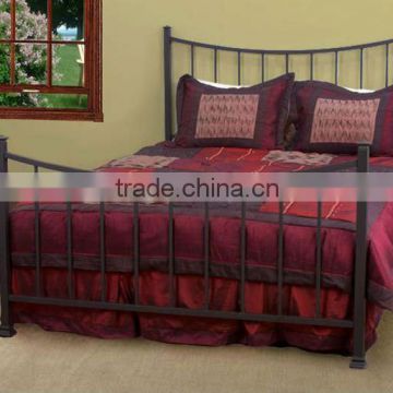 Modern elegant design queen iron bed