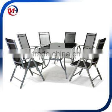 Outdoor Aluminum Folding Furniture Dinning Table Set