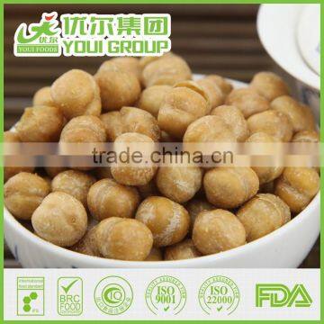Wholesale High Protein Healthy Snack Salted Flavor Chickpeas Garbanzo Beans Type Certificated with BRC Best Selling Food Snack