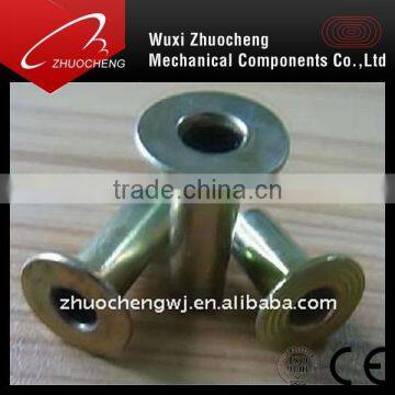 stainless steel carbon steel DIN7340 flat head tubular rivet