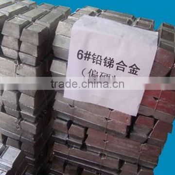 lead alloy with 2%-4% sb antimony