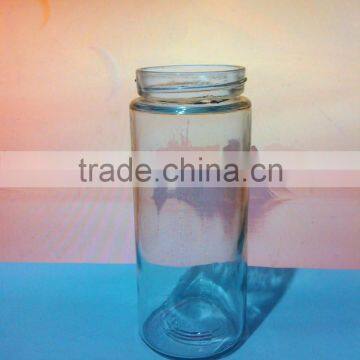 380ml round glass water cup with screw cap