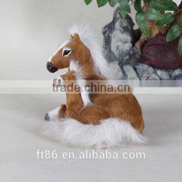 Fake Fur Miniature Flying Animated Toy Horse With Sound