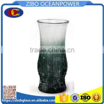 wholesale green glass flower vases