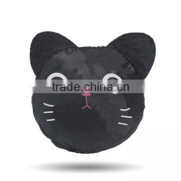 Stock Hot! Fold into Black Cat Pattern Shopping Bag for Supermarket and Mall (BZDD008)