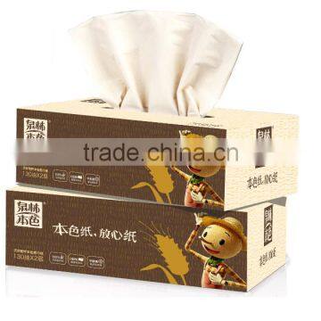 Tralin unbleached,healthy,virgin wheat straw pulp,food grade facial paper