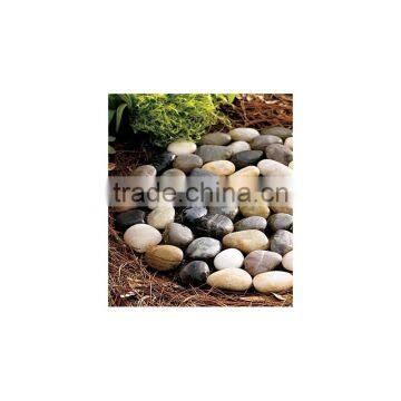 Garden Pack of 2 Stepping Pebble Stones on Mesh Borders photo-3