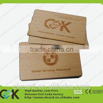 Lead manufacturer smart wooden card with chip