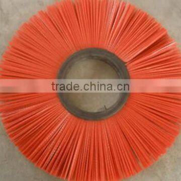 Punched nylon bristle industrial machine roller brush