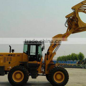 loader with grass/log/wood /pipe timber grasper/grab