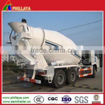 SINOTRUK HOWO Chassis 8cbm 10cbm 12cbm Cement Mixer Truck Semi Trailer for Sale photo-2