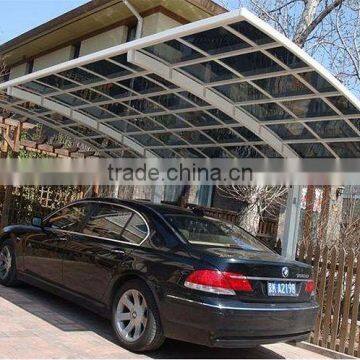 Prefeb House Aluminum Metal Carport Car Parking Cover With Arched Roof photo-2
