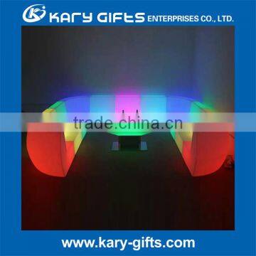 Modern Salon Led Furniture Illuminated Leisure Chair Sectional Sofa photo-2