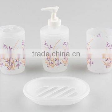 Purple Baroomth Set Shower Curtain/ Bath Math, 7pcs Bathroom Accessories Set, Bat Set Gift, Plastic Bathroom Set Accessories photo-3