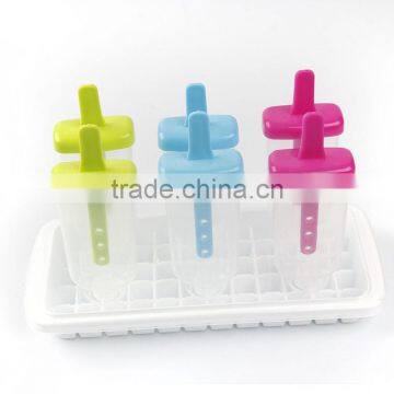 Plastic Ice molds -6 Piece Premium Food Grade plastic Ice Tray Molds