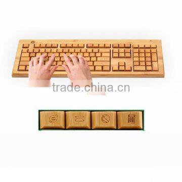 Environmental Material Wireless Bamboo Wireless Bamboo Keyboard and Mouse Set photo-3