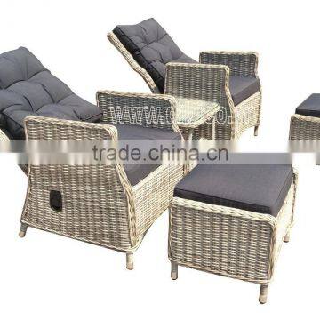 Poly Rattan Garden Relax Chair Sets photo-2