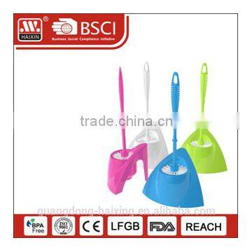 Haixing 2013 high quality colorful cleaning toilet brush WITH BASE