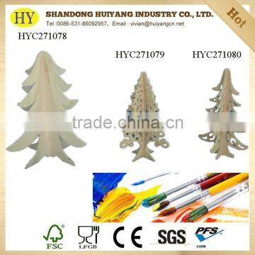 Hot sale DIY laser carved Christmas tree decoration