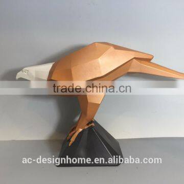 BROWN POLYSTONE BIRD DECOR