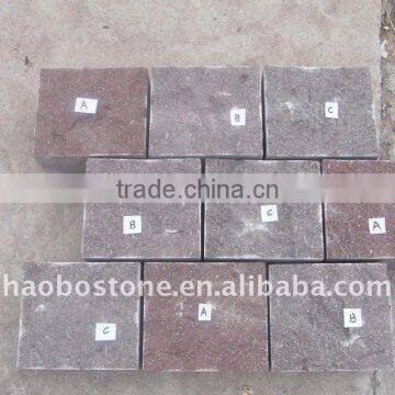 red granite pavement