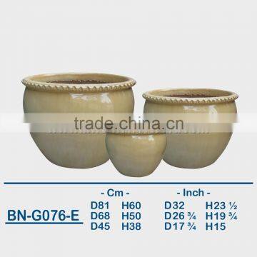 GLAZED CERAMIC OUTDOOR POT BN-G076 photo-5
