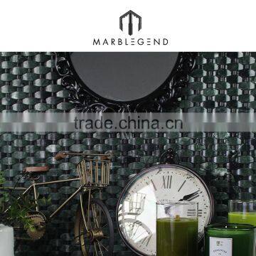 Chinese Verde Alpi Green Marble Mosaic Tile