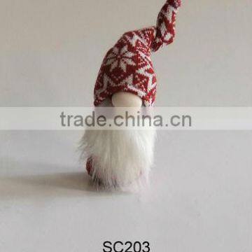 Christmas fabric old man sit decoration