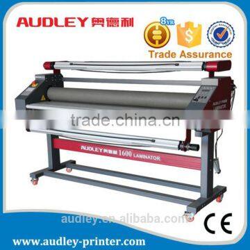 Audley 1600C5 Professional Manufacturer 1.6m auto pneumatic one side Cold Pvc Film Lamination Machine