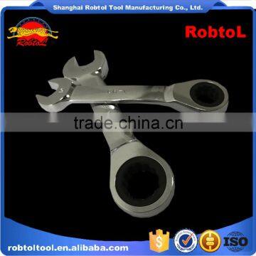 Stubby Ratchet Wrench Gear Spanner Combination Torque Chrome Vanadium Auto Repair Two Way photo-6
