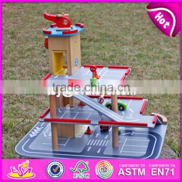2017 New Products Children Parking Toy Small Wooden Toy Garage W04B047 photo-4