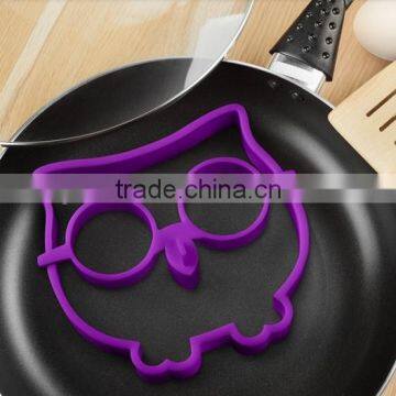 Unique Silicone Egg Cook Ring Owl Shaped Fried Egg Molds Pancake Maker photo-4