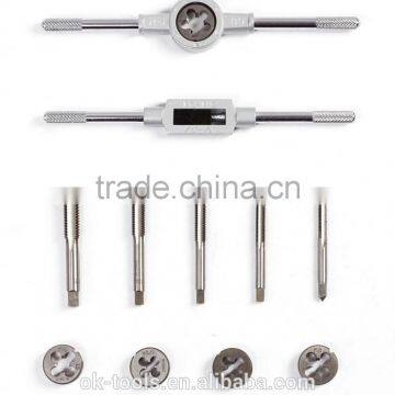 OK-tools 12Pcs Thread Cutting Tools Tap And Die Set, photo-2