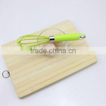 Green Silicone 5 Wire Loops Mini Wire Whisk for Egg photo-4