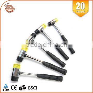 30mm Steel Tubular Handle Soft Face Hammer Two-way Mallet photo-5