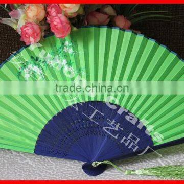 Natural Bamboo Craft Hand Fan With Logo Printing photo-4