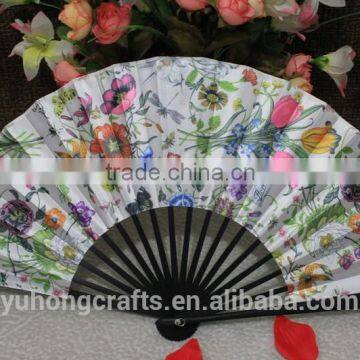 Beautiful and Cute Bamboo Fabric Gift Fan photo-2