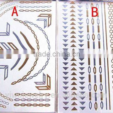 2015 Yiwu Hot Selling Fashionable High Quality Adhesive Chain Temporary Tattoo