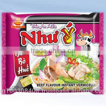 Instant Rice Vermicelli 60g with Beef Flavour - Nhu Y Brand