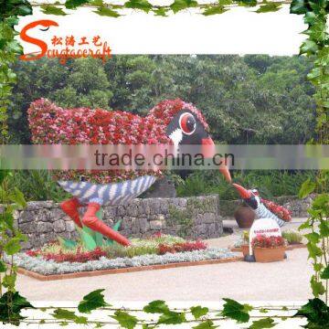 Can customized garden landscping plastic plant module artificial plant statue fake artificial plant statue for sale