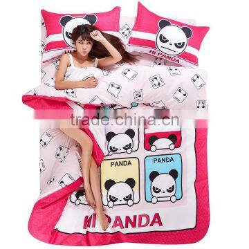 Chinese national treasure panda style 3pcs/4pcs bedding sets Duvet Cover Bed sheet Pillowcase