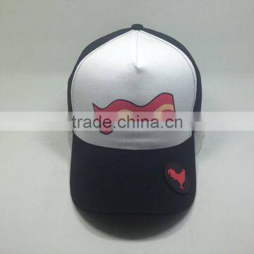 Screen Printing Mesh Baseball Cap Rubber Logo Trucker Hat photo-2