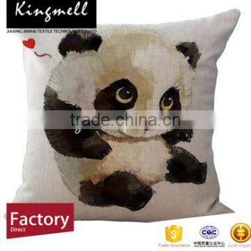2017 Digital Printed Silk Cushion With Panda Picture photo-2
