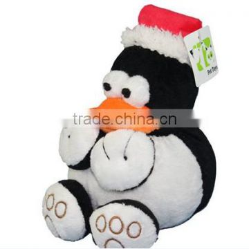 Custom christmas singing stuffed cute toys plush christmas penguin