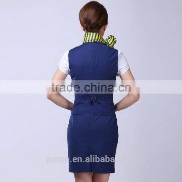 Custom Women Pilot Skirt Airline Stewardess Uniform photo-3