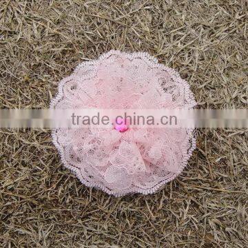 2015 Exquisite Workmanship Non-fading Wholesale Fancy Chiffon Lace Flowers photo-5