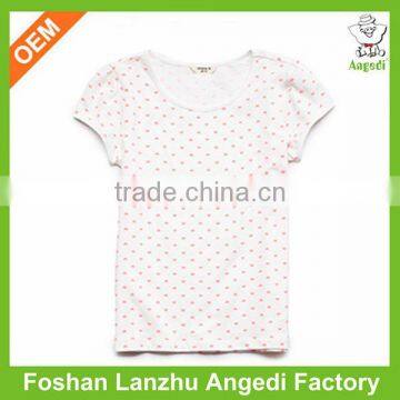 Girls summer clothes Custom T shirt Cotton Summer wear