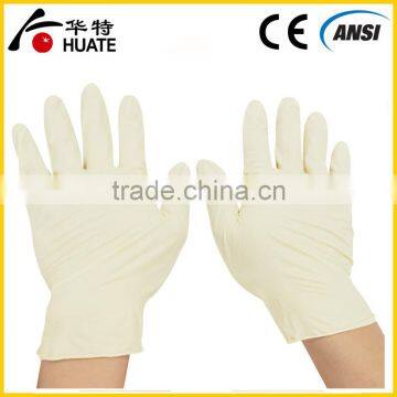 Shenzhen supply disposable industiral medical examation latex gloves